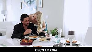 OrgyFam - Stepdad Punishes Disrespectful Stepdaughter with Hardcore Orgy