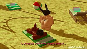 Black bull pounds femboy bunny in doggystyle with big cock 😍