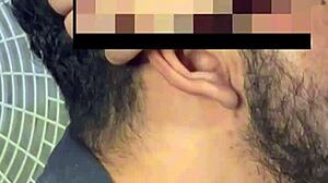 Close-Up Massage Of Latina's Belly Button