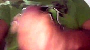 Amateur teen's peruvian cumshot in living room