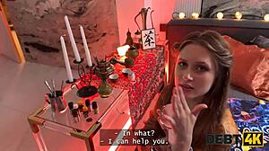 Debt4k Cute Teen Uses Magical Tits And Blowjob To Clear Debt