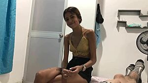 Blonde Latina College Girl Takes Cum in Mouth Unfazed