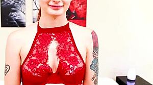 Violet Monroe Redhead Takes Huge Cock in Deepthroat Facefuck. Swallows Cum Load After Intense Blowjob.