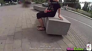 Mallcuties blonde cheats on boyfriend with public outdoor fling