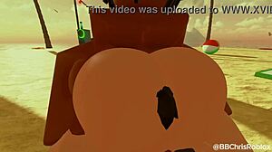 Black bull pounds femboy bunny in doggystyle with big cock 😍