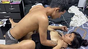 I'm cheating on my girlfriend with her hot stepdaughter and cumming inside her