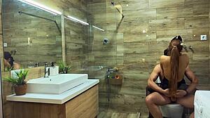 Hot Myredfoxgirl Cheats in Bathroom at Party