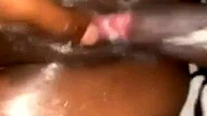 Are you creaming on my dick in missionary with that oiled ebony body?