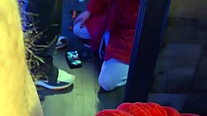 Cocksucking Milf Kneels for Hard Creampie Fuck