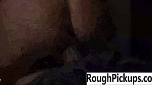 Bitch gets picked up and humiliated outdoors in public