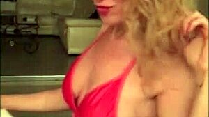 dirty milf flashing and having sex outdoors?