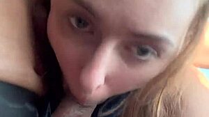 Latina Neighbor Sucks Cum During Long Car Ride