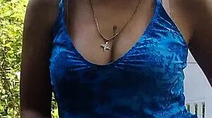 Petite latina explores natural beauty in the mountains with subtle allure