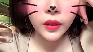 Watch this Asian girl flash her big tits on Bigo Live?