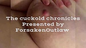 Her Cuck Man Calls While She Cums Harder Outdoors