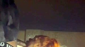 Amateur couple gets creampied in beale street garage