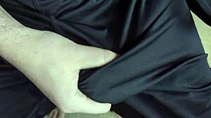 these shorts feel so soft against my big cock without underwear