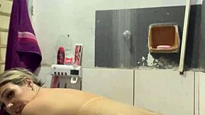 Video calling neighbor while husband watches soccer game