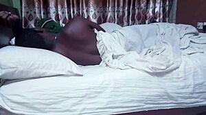 Hey, why did sugar mummy turn off the light for this wild blowbang with monster cocks?