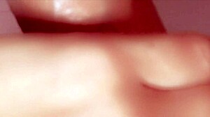 Japanese Babe Delivers Intense Cumshot in Close-Up Action