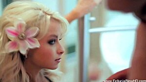 Man, this erotic cfnm blow job experience is so romantic and sensual with sucking cock, horny adorable facial wow