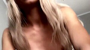 Hot Blonde Babe in Stockings Rides Cock Hard. Amateur Couple Shares Raw Homemade Passion.