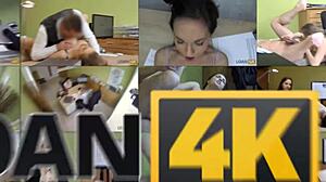 那个卷发棕发妞在打洞口像高手一样吸