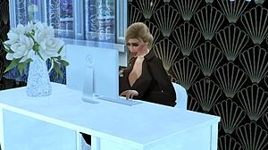 Bella And Milla In Sims 4 Office