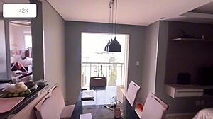 amberzinha showed off her new apartment and kicked it off with homemade fuck