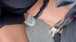 i flashed and fucked my favorite tiktok influencer outdoors