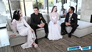 stepdaughters learning hardcore tricks from mature cocks in wild group session