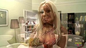 Blonde Milf Sucks Thick Cock Then Mounts Wet Pussy