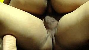 sissy cuckold in chastity watches girlfriend fucked by lover