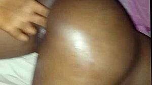 Amateur African Teen Swallows Fingers In Homemade Session