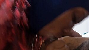 Mind-Blowing Ski Mask Ebony Cumslut Delivers Sloppy Head Action