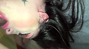 intense pounding of young latina stepsister's tight vagina and mouth with big tits bouncing wildly