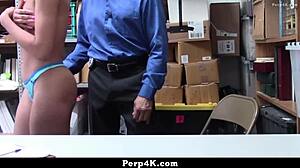 arie faye gets caught shoplifting and ends up in police custody with some wild action