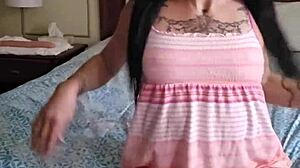 Adorable petite 18-year-old Emy Angel poses cutely for the camera