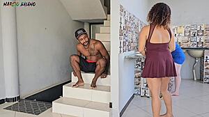 Black slut gets asshole licked and assfucked by huge interracial cock