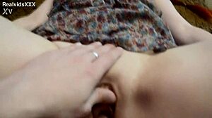 My cock inside her pussy while rubbing her clit - she loves it