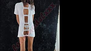 Sexy nurse in photoshoot shows off her nice pussy and ass for some hot enjoyment