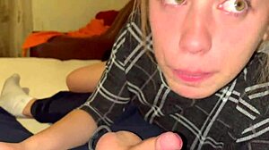 Amazing Intense Throatfuck Leaves Her Gagging With Throbbing Throatpie