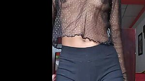 Hot Skinny Latina Model Dances, Revealing Perfect Body in Tiny Outfit