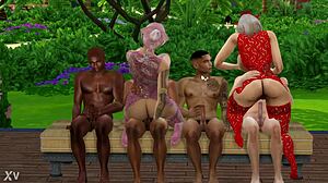 Brigitte and Brianna join a group activity.