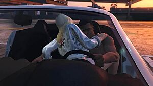 Gta 5: Franklin Enjoys A Suggestive Hooker Service In The Car