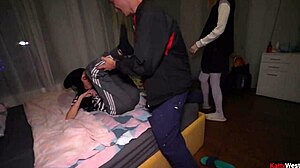 College Sex Party - Three Busty Babes Fuck And Get Cum In Mouth