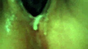 Dildo after creampie very gooey