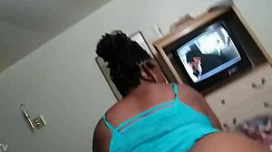 Ass and pussy ride fat dick