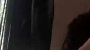 in this homemade scene, a guy with a monster cock fucks her passionately