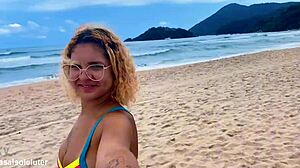 Fucking the blonde hot on the white beach 😍